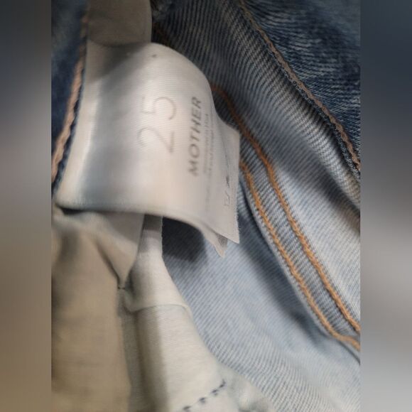 MOTHER The Mid Rise Dazzler Ankle Fray Riding The Cliffside size 25 - Picture 10 of 16